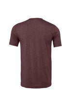 Load image into Gallery viewer, Bella + Canvas Adults Unisex Heather CVC T-Shirt (Heather Maroon Red)