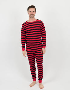 Mens Red Stripes Pajamas