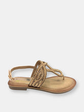 Load image into Gallery viewer, Sunshine Bronze Flat Sandals