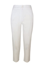 Load image into Gallery viewer, Ribbed Back Waist Linen Tapered Pants