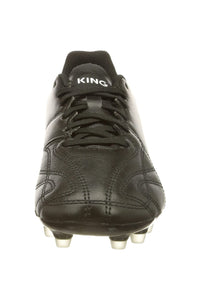 Mens King Hero 21 FG Leather Soccer Cleats - Black/White