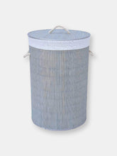 Load image into Gallery viewer, Round Bamboo Hamper, Grey