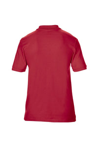 Gildan Mens DryBlend Adult Sport Double Pique Polo Shirt (Red)