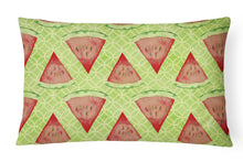Load image into Gallery viewer, 12 in x 16 in  Outdoor Throw Pillow Watercolor Watermelon Canvas Fabric Decorative Pillow