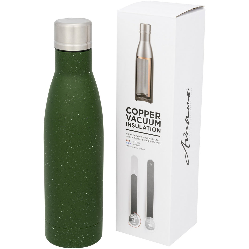 Avenue Vasa Speckled Copper Vacuum Insulated Bottle (Green) (One Size)