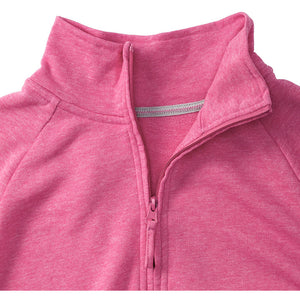 Russell Mens HD 1/4 Zip Sweatshirt (Pink Marl)