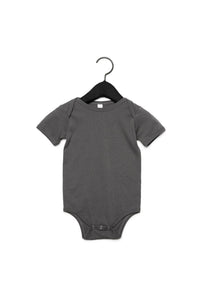 Baby Jersey Short Sleeve Onesie - Ashphalt
