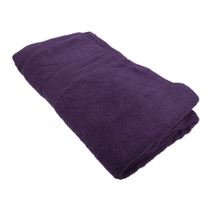 Jassz Beach/Bath Plain Sheet Towel (Pack of 2) (Aubergine) (One Size)