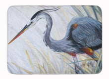 Load image into Gallery viewer, 19 in x 27 in Blue Heron Frog hunting Machine Washable Memory Foam Mat