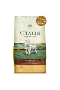 Vitalin Natural Adult Sensitive Dry Dog Food (Lamb & Rice) (4.4lbs)