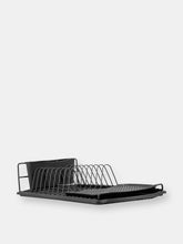 Load image into Gallery viewer, Michael Graves Design Black Finish Steel Wire Compact Dish Rack, Black