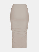 Load image into Gallery viewer, Beige Ruched Skirt