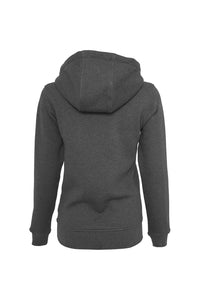 Build Your Brand Womens/Ladies Heavy Pullover Hoodie (Charcoal)