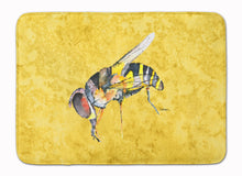 Load image into Gallery viewer, 19 in x 27 in Bee on Yellow Machine Washable Memory Foam Mat