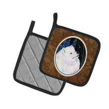 Load image into Gallery viewer, Starry Night Samoyed Pair of Pot Holders