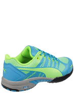 Load image into Gallery viewer, Womens/Ladies Charge Low Safety Trainers - Blue/Lime Green