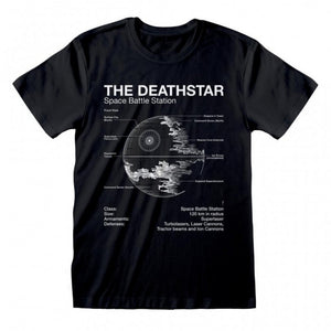 Star Wars Unisex Adult Death Star T-Shirt (Black)