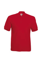 Load image into Gallery viewer, Mens 65/35 Pique Short Sleeve Polo Shirt (Red)