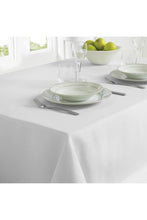 Load image into Gallery viewer, Home &amp; Living Linen Look Tablecloth (White) (M)