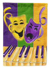 Load image into Gallery viewer, Mardi Gras Piano With Comedy And Tragedy Masks Garden Flag 2-Sided 2-Ply