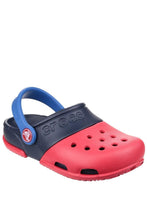 Load image into Gallery viewer, Crocs Childrens/Kids Electro II Slip On Clogs (Red/Navy)