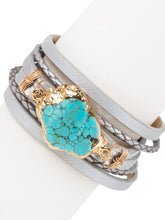 Load image into Gallery viewer, Braided Turquoise Bracelet