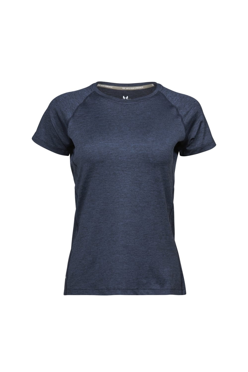 Tee Jays Womens/Ladies Cool Dry Short Sleeve T-Shirt (Navy Melange)