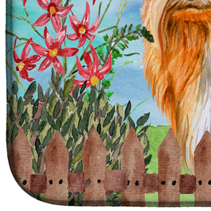 14 in x 21 in Yorkshire Terrier Spring Dish Drying Mat
