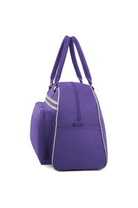 Retro Bowling Bag (6 Gallons) - Purple/Light Gray