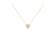 Load image into Gallery viewer, 10KT Yellow Gold Diamond Heart Pendant Necklace