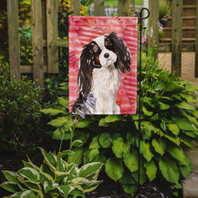 Load image into Gallery viewer, Tricolor Cavalier Spaniel Love Garden Flag 2-Sided 2-Ply