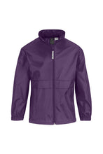 Load image into Gallery viewer, B&amp;C Childrens Sirocco Lightweight Jacket / Childrens Jackets (Purple)