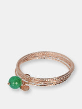 Load image into Gallery viewer, Round Natural Stone Slip-On Bracelet