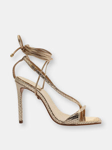 Vikki Metallic Leather Sandal