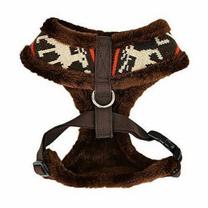 Puppia Prancer Dog Harness A (Brown) (S)