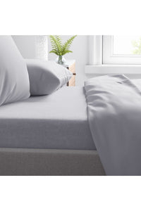 Belledorm Percale Extra Deep Fitted Sheet (Cloud Grey) (Twin) (UK - Single)