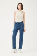 Load image into Gallery viewer, Ase Utility - High Rise Straight Jeans - Skywave