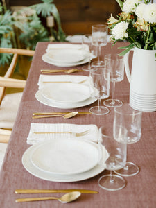 Linen Tablecloth - Navy