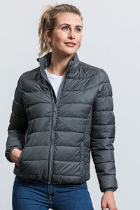 Russell Womens/Ladies Nano Hooded Jacket (Iron)