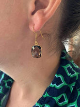 Load image into Gallery viewer, Vamika Smoky Quartz Earrings