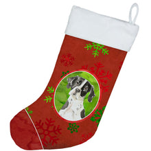 Load image into Gallery viewer, Christmas Snowflakes English Pointer Christmas Stocking