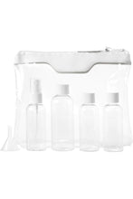 Load image into Gallery viewer, Munich Airline Approved Travel Bottle Set -Transparent/White