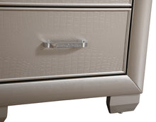 Load image into Gallery viewer, Kat 2-Drawer Silver Champagne Nightstand