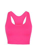 Load image into Gallery viewer, Skinni Fit Womens/Ladies Workout Cropped Top (Neon Pink)