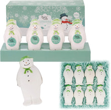 Load image into Gallery viewer, 8 Snowmen Bath Bombs. Natural, Moisturizing, Essential Oils. for Bubble Spa Bath, Holiday Gift Idea for Family. Children, Friends &amp; Teen Gifts