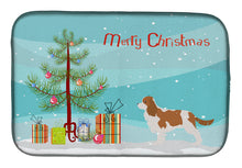 Load image into Gallery viewer, 14 in x 21 in Cavalier King Charles Spaniel Merry Christmas Tree Dish Drying Mat