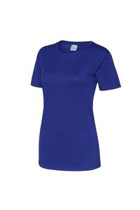 Just Cool Womens/Ladies Sports Plain T-Shirt (Reflex Blue)