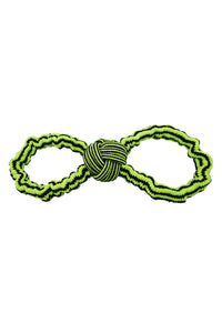 Jolly Pets Rope Dog Toy (Green/Black) (L, XL)