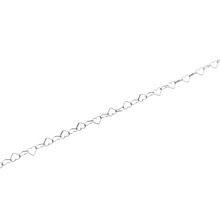 Load image into Gallery viewer, Love Heart Sterling Silver Chain Bracelet