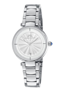 Madison Women's Silver Guilloche Dial Watch, 1151AMAS